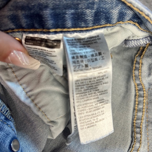 Levi's 501 Original Fit Light Wash Button Fly Jeans Men's 34x30 - Picture 7 of 11